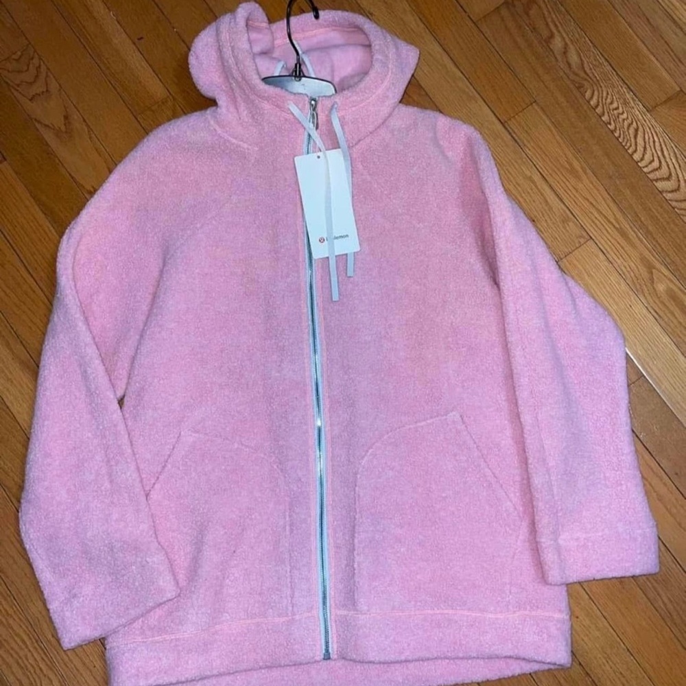 NWT Lululemon Pink Hooded Zip-Up Jacket